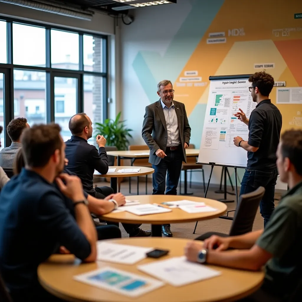 Creative team at work